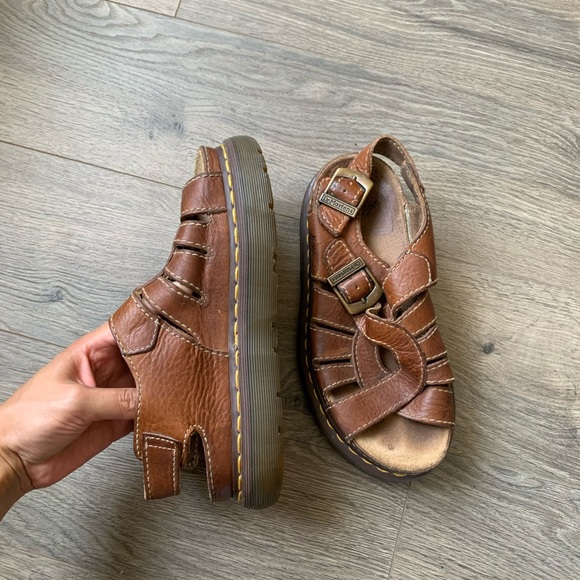 doc sandals brown